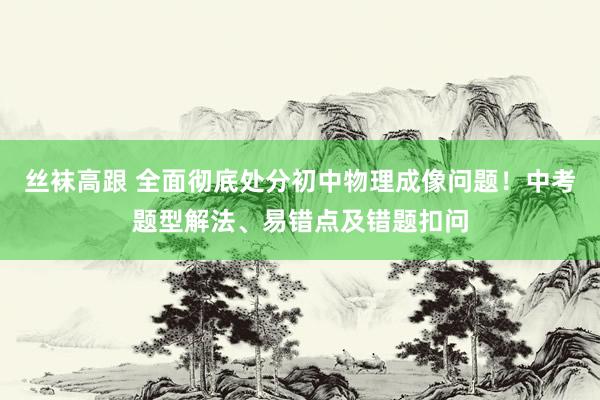 丝袜高跟 全面彻底处分初中物理成像问题！中考题型解法、易错点及错题扣问